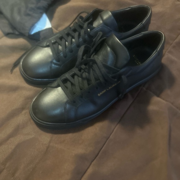 Saint Laurent Men's Classic Black Sneakers - Picture 1 of 8